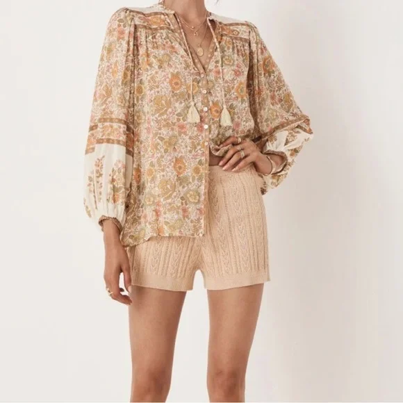 Spell Frenchie Rib Short in Champagne - Picture 2 of 9